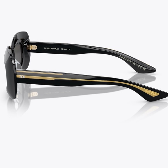 Khaite x Oliver Peoples Black Rectangular Sunglasses - Picture 2 of 3